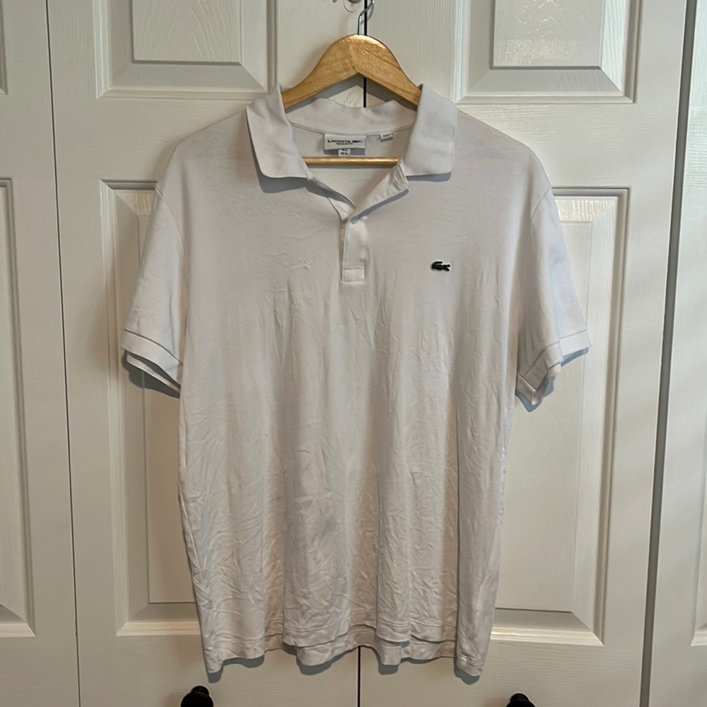 Lacoste white polo